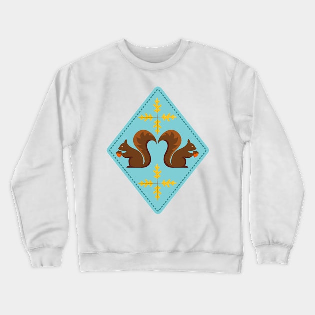 Double Squirrel Crewneck Sweatshirt by SWON Design